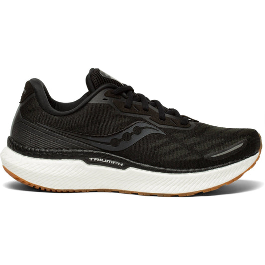 Women's Saucony Triumph 19, Black/Gum, 7 B Medium